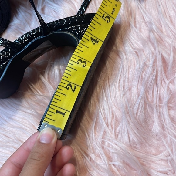 Nasty Gal Black Platform Lace Up Heels Woman’s - Picture 7 of 7